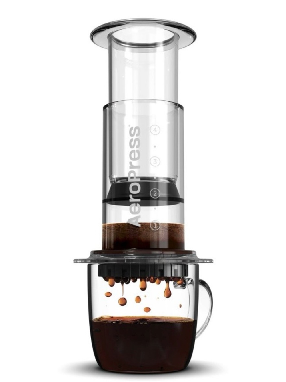 Aeropress Clear Coffee Press – 3 in 1 brew method combines French , Pourover,